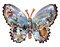 Sunsout Winter Butterfly 1000 pc Special Shape Jigsaw Puzzle 97005
